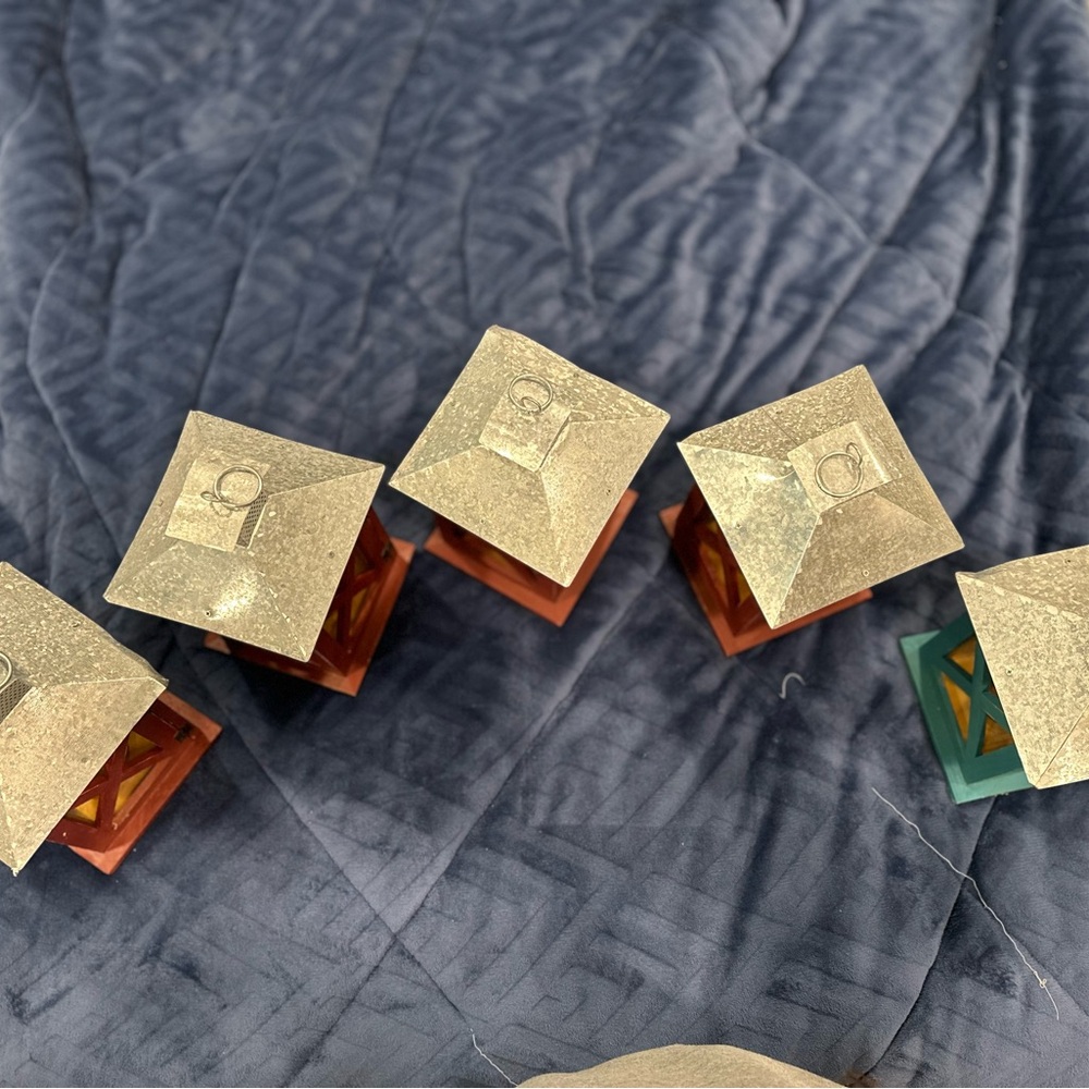 Rustic Red Lantern Set - Picture 10 of 10